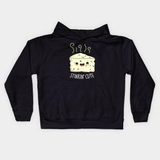 Stinkin Cute Cheese Pun Kids Hoodie